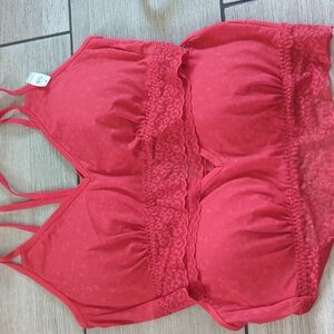 Maurices bra top Large  Lace Sports Bra Bralette Bundle Of  2
